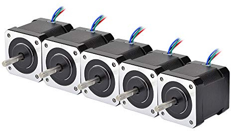 STEPPERONLINE 5 Stücke Nema 17 Schrittmotor Bipolar 59Ncm (84oz.in) 2A 4 Drähte w/ 1m Kabel & Verbinder für 3D DRUCKER/DIY CNC … | 84oz.in, Bipolar, für 3D DRUCKER/DIY CNC, Kabel with Verbinder