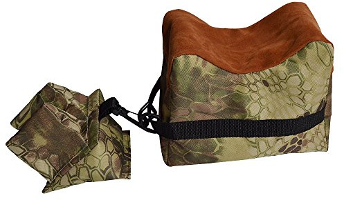 Vientiane Soportes para Armas Resto Bolsa,Apoyo de Arma Banco de Tiro Delantero Trasero para la Práctica al Aire Libre de Rifles/Pistola de Aire (Camuflaje Marrón)