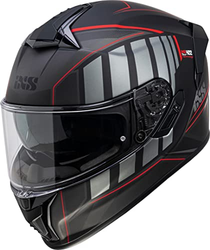 IXS 422 FG 2.1 Helm, schwarz matt/rot, S (55/56)