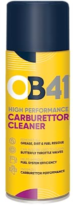 OB41 High Performance Carburettor Cleaner - Maximises Carburettor Performance - Helps to Improve Fuel Efficiency - Blend of Powerful Cleaning solvents to Improve Performance - 400ml