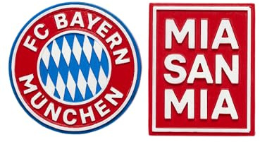 FC Bayern München Magnet Logo 2er-Set Rot I Fußball