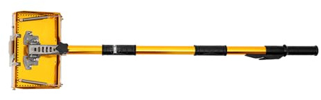 DCEHKR Drywall Flat Finishing Box Professional Drywall Flat Finisher Taping Tools with 40''-64'' Extendable Handle, Drywall Taping Tools Suitable for Putty Workers and Decorators (Yellow)