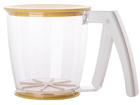 Cabilock Colador De De Plástico Tamizador De Malla Fina Filtro Manual Herramienta De Cocina Para Hornear Para Polvo Azúcar Cacao Saborizantes Caracteres