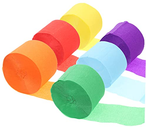Amosfun 2 Sets Latte-papierrollenband – Party-dekorationen Für Hochzeit Geburtstag Festival