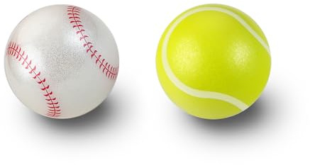 Perixx PERIPRO-303X2I 1,34 Zoll Sport-Trackball Tennisball- und Baseball-Design – Kompatibel mit M570, M575, PERIMICE-517/520/717/720
