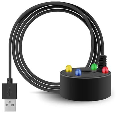 5V Ultrasonic Mist Maker Fogger, LED Light Fish Reptile Tank Mister Fogger Fountain Pond Air Humidifier Atomizer(USB)