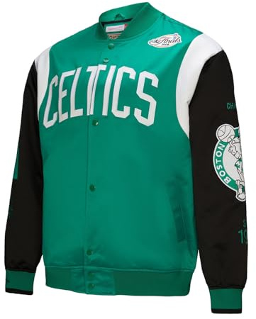Mitchell & Ness NBA Team Origins Satin Lightweight Jacke Vintage Logo - Boston Celtics, L