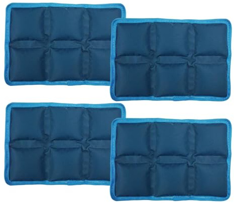 Weqizuerqi 4 Stück 15x10x1.7cm Kühlakkus Kühltasche Kühlakku Kühlakkus Für Eisbeutel Für Kühlbox Reisen Schule Picknick Camping