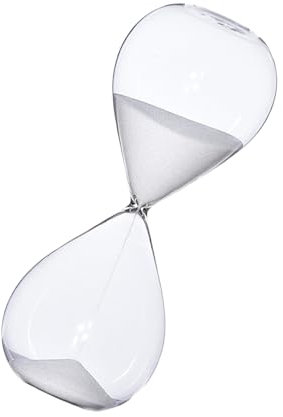 Clessidra in vetro, 60 minuti, clessidra con sabbia, timer per studenti, insegnanti e uso in ufficio