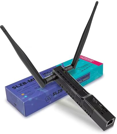 SLZB-MRW10 - USB Ethernet POE Zigbee/Thread + Z-Wave vers Ethernet, USB et WiFi Adapter with PoE, Fonctionne avec Zigbee2MQTT, Home Assistant, ZHA (SLZB-MRW10)