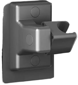 DQZRTUECA ABS duschmunstyckeshållare väggmonterad självhäftande justerbar roterbar handhållen konsol(Black)