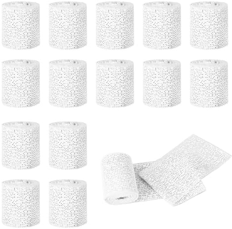 Cast Bandage Kit, 15 Pcs Plaster Cast Bandage Kit 270 x 5 cm | Plaster Cloth Rolls Plaster Gauze Bandage Plasters Strip Gauze Wrap for Art Crafts Projects Modelling Moulds
