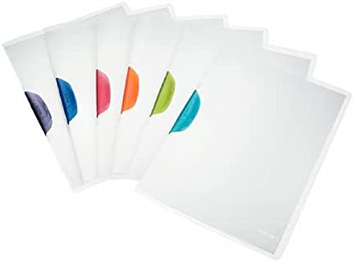 Leitz 41740099 Klemmmappe ColorClip Magic, A4, PP, 6-er Packung, sortiert
