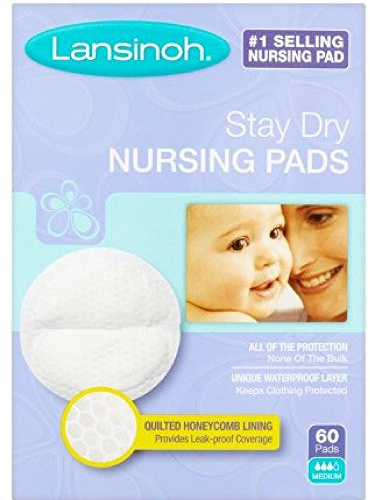 Lansinoh Nursing Pads Stay Dry 60 Each ( Pack of 10 )