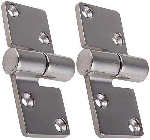 2 Edelstahl Scharniere MOTORHAUBE RECHTS 92 x 36 mm Edelstahlscharnier Edelstahl A4 Beschlag