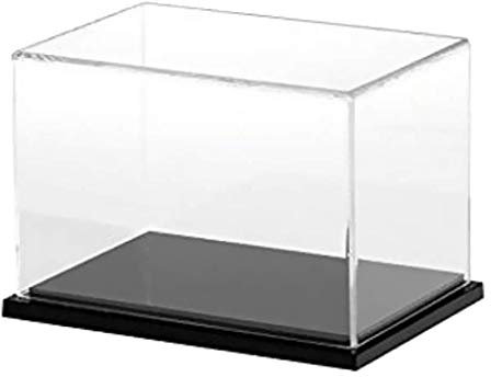 Backbayia Aufbewahrungsbox aus Acryl, transparent, für Schaufenster, Schaukasten, für Puppen, Modell Figur