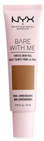 NYX Professional Makeup Bare With Me Tinted Skin Veil, BB-Creme, Feuchtigkeitsspendendes Aloe- und Gurkenextrakt, Hautpflege inspiriert, Leichte Abdeckung, Farbton: Cinnamon Mahagony