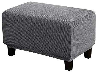 WINS Bezug für Ottoman, rechteckig, dehnbar, für Ottomane, Sofa, Sitzsack, rechteckig, Grau