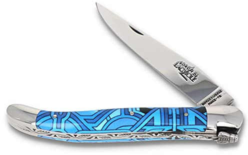 Forge De Laguiole Taschenmesser SEIZE VEGA - 11 cm Griff Acryl - Klinge 9 cm und Backen glänzend - Messer Frankreich