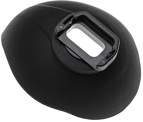 vhbw Augenmuschel Sucher kompatibel mit Sony Alpha 6500, 6400, 6600 Kamera Spiegelreflexkamera DSLR Okular - Schwarz, drehbar, Tropfenform