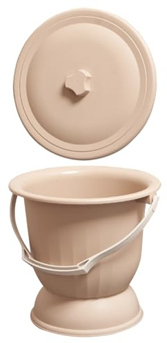 Alipis Urinflasche Pot Urinal Eimer Topf Notfalltoilette Urin Eimer Tragbare Spitzune- Urinal- Toilette für Camping Schlafzimmer Startseite (Zuf?llige) Urinal Mit Deckel Urinal Mit Deckel