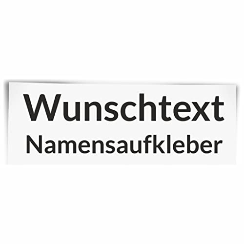 INDIGOS UG - Aufkleber - Fahrradaufkleber - Namensaufkleber mit Name - Namensbeschriftung Sticker Wunschtext mit Wunschname individuell personalisiert