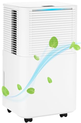 Nyxi 12L Dehumidifier with Digital Humidity Display, Sleep Mode, Clothes Laundry Drying, Continues Drainage, 24 Hrs Timer, Removes Condensation, Damp, Moisture, Ideal for Homes, Offices, Basements