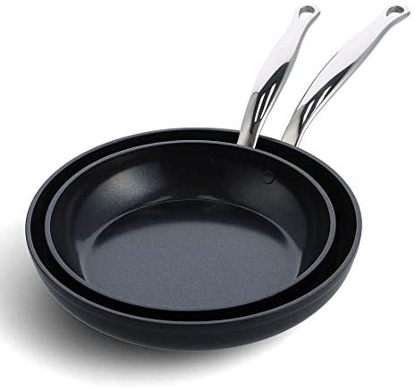 GreenPan - Set of 2 frying pans Barcelona pro 24 and 28 cm + protector