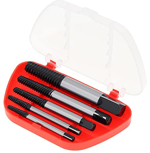 Extracteurs de Vis Cassées, 5 Pièces, 3mm-18mm, Acier Dur | Tourne à Gauche, Queue de Cochon, Extracteur de Boulons