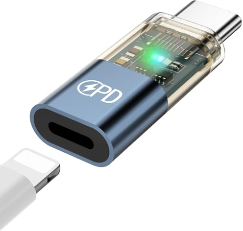 USB C auf für Lightning Adapter für iPhone 17 16 Pro Max Plus iPad 10,27W PD Schnellladung & Datenübertragung Typ C Schnell LadeAdapter Ladekabel für iPad Pro 2018 2020 2022 Air 5th Air 4th Gen Mini 7