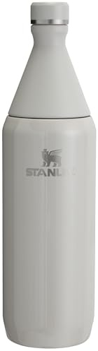 Stanley Slim Bottle for All Day, 100ml, Twist Lid with Leak-Proof Seal, Sleek Design for Travel and Gym, Insulated Stainless Steel, BPA-Free, Ash