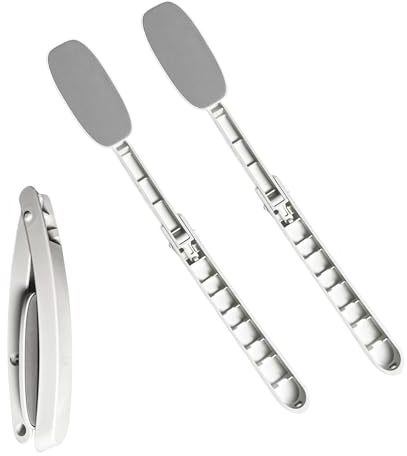 Eincremehilfe für Rücken, Rückencremer mit Langem Stiel Rückeneincremhilfe, Faltbarer Rücken Eincremehilfe, Lotion Applikator, Rückenbürste mit langem Stiel, Sunscreen Applicator (2 Pcs)