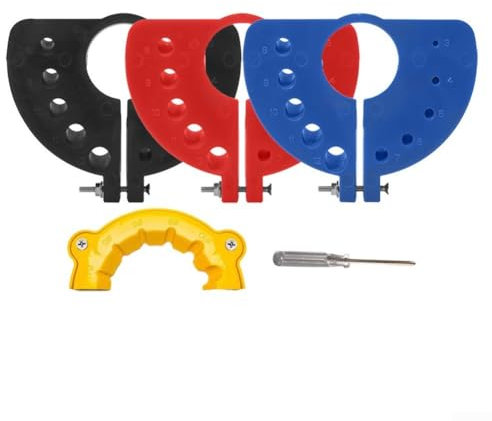 Eawfgtuw Affilatrice per punte da trapano portatile, 3-12 mm, multifunzione, per trapano in acciaio ad alta velocità e cobalto, struttura in plastica, funzionamento facile (C)