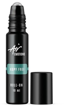 Air Creative® Pfefferminzöl Roll-On Kopf Frei – Linderung bei Kopfschmerzen durch Minzöl - belebender Duft für Konzentration & Klarheit – Ideal für unterwegs – 10ml