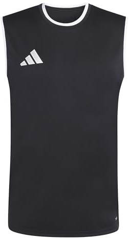adidas Herren Entrada26 Sleeveless Jersey Shirt, Black/White, M
