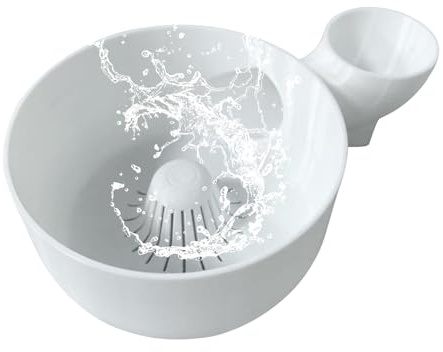 Cuenco De Lavado De Frutas Con Filtro - Spinner De Arandela Vegetal Automática | 2 -IN - 1 Cesta De Filtro | Spinner De Ensalada Portátil Con Mango En Build -in | Lavado Multifuncional