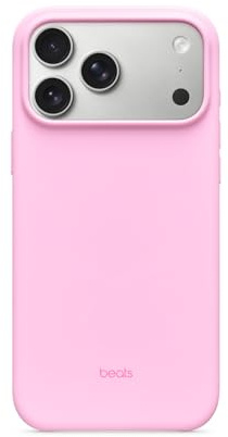 Beats iPhone 17 Pro Max Case with MagSafe & Camera Control, Matte Finish, Microfibre Lining – Pebble Pink