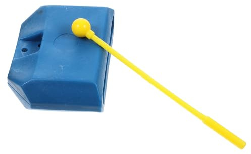 LOLIPPYY Kinder Kuhglocke aus Kunststoff mit Transparentem Klang und Vollton Blau mit Praktischem Oberen Schraubzubehör für Musikspielzeug und Percussion Instrumente