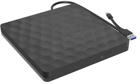 Enregistreur Blu-Ray Mobile Externe USB3.0 Type-C, Graveur DVD Portable, Support 3D 25 Go 50 for Ordinateurs Portables De Bureau Facile à Utiliser