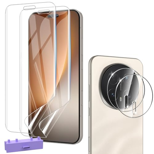 Natbok 2+2 Piezas Protector de Pantalla para Honor Magic 8 Pro 5G 6,71, con Protección de Cámara, Cobertura Completa TPU Film HD Flexible Protección, Anti Arañazos Honor Magic8 Pro Protector Pantalla