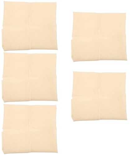 Amosfun 5 Piezas Tela de Muselina de Algodón Reutilizable 40x40 Cm para Tofu Dobladillo, Paño de Gasa Natural para Colar y Cocinar, Adecuado para Uso Doméstico en Cocina y Vaporera