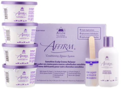 AFFIRM CONDITIONING RELAXER SYSTEM SENSITIVE SCALP CREME RELAXER 4 APPLICATIONS