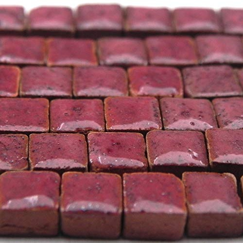 ALEA Mosaic Mini Mosaiksteine 5x5mm, 1000 Stück, Weinrot, RV01