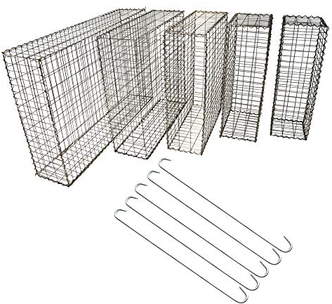 Top-Multi Gabionen Steinmauer Metallkorb 100x80x30 cm inkl. Distanzhalter