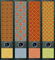 Ordnerrücken breit 4er Set Ordner Pattern III Muster Ordner Aufkleber Etiketten Deko 323