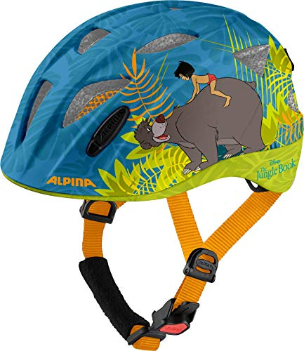Alpina Ximo Disney - Leichter, Sicherer und Bruchfester Disney Fahrradhelm mit Optionalen LED-Licht für Kinder, Jungle Book Gloss, 49-54 cm