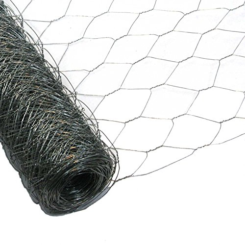 Garmix Sechseckgeflecht 50mm Verzinkt Kaninchendraht 1,0mm Volierendraht (150cm x 50m)