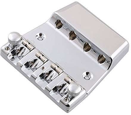 LYWS Saitenhalter für E-Bass, 4 Saiten, Zinklegierung, für Rickenbacker-Bass