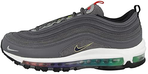 Nike Men's Air Max 97 Se Running Shoe, Lt Graphite Obsidian Black Persian Violet Univ Red Chamois, 6.5 UK