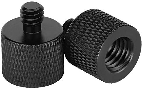 Frgyee 3/8 auf 1/4 Gewindeadapter, 3/8 Weiblich auf 1/4 Männlich Schraube Adapter 2 Stück für Stativzubehör Mikrofonhalter Kamerahalterung